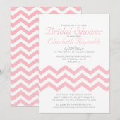 Invitations de douche nuptiale Retro Chevron Zigza (Devant / Derrière)