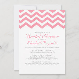 Invitations de douche nuptiale Retro Zigzag