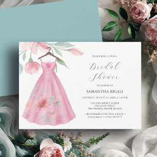 Invitations de douche nuptiale rose L'amour est en