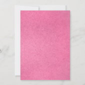 Invitations de douche nuptiale rose rustique (Dos)