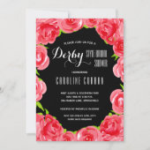 Invitations de douche nuptiale Roses d'aquarelle D (Devant)