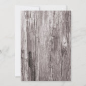 Invitations de douche nuptiale Rustic Beach Driftw (Dos)