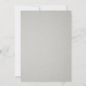 Invitations de douche nuptiale rustique en argent (Dos)