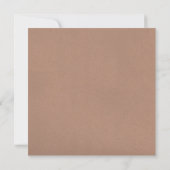 Invitations de douche nuptiale Rustique Pine Cônes (Dos)