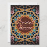 Invitations de douche nuptiale rustique Tribal