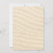 Invitations de douche nuptiale Seashell Beach (Dos)
