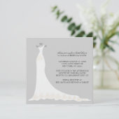 Invitations de douche nuptiale {Silver} (Debout devant)