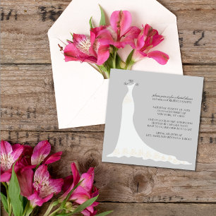 Invitations de douche nuptiale {Silver}