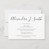Invitations de douche nuptiale simple et moderne (Devant)