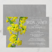 Invitations de douche nuptiale Solidago (Devant / Derrière)