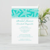 Invitations de douche nuptiale Starfish (Debout devant)