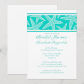 Invitations de douche nuptiale Starfish (Devant / Derrière)