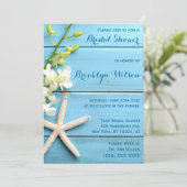 Invitations De Douche Nuptiale Starfish Avec Orchi (Debout devant)