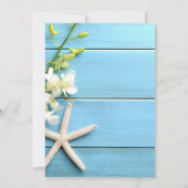 Invitations De Douche Nuptiale Starfish Avec Orchi (Dos)