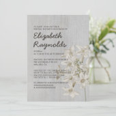 Invitations de douche nuptiale Stephanotis vintage (Debout devant)