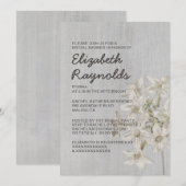 Invitations de douche nuptiale Stephanotis vintage (Devant / Derrière)