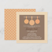 Invitations de douche nuptiale Thème de Cuisine de (Devant / Derrière)