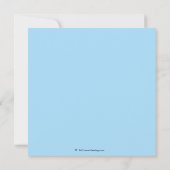 Invitations de douche nuptiale turquoise (Dos)