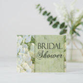 Invitations de douche nuptiale verte Sage (Debout devant)