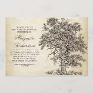 Invitations de douche nuptiale vintage