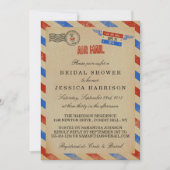 Invitations de douche nuptiale vintage (Devant)