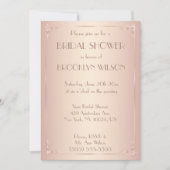 Invitations de douche nuptiale vintage (Devant)