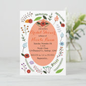 Invitations de douche nuptiale vintage (Debout devant)