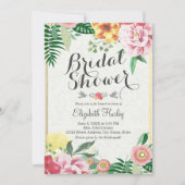 Invitations de douche nuptiale Vintage (Devant)