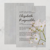 Invitations de douche nuptiale vintage (Devant / Derrière)