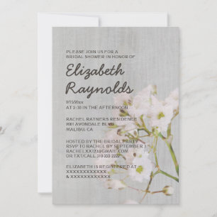 Invitations de douche nuptiale vintage