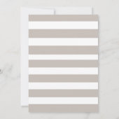 Invitations de douche nuptiale vintage à rayures f (Dos)