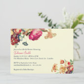 Invitations de douche nuptiale Vintage antique (Debout devant)