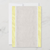 Invitations de douche nuptiale Vintage Bow jaune v (Dos)