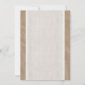 Invitations de douche nuptiale Vintage Brown (Dos)