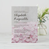 Invitations de douche nuptiale vintage Lilac (Debout devant)