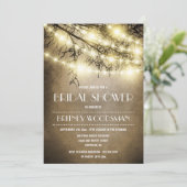 Invitations de douche nuptiale vintage Rustique (Debout devant)