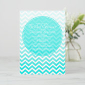 Invitations de douche nuptiale vintage Zigzag (Debout devant)