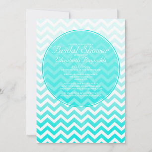 Invitations de douche nuptiale vintage Zigzag