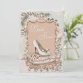 Invitations de douche nuptiale vintages (Debout devant)