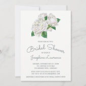 Invitations de douche nuptiale White Roses (Devant)