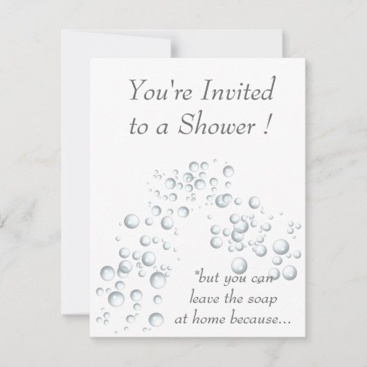 Invitations de douche - nuptiales ou bébé (Devant)