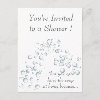 Invitations de douche - nuptiales ou bébé