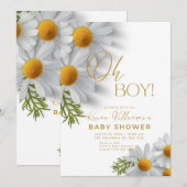 Invitations de douche pour bébé (Devant / Derrière)