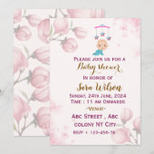 Invitations de douche pour bébé (Devant / Derrière)