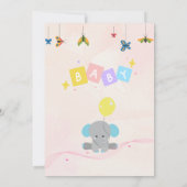 Invitations de douche pour bébé (Dos)