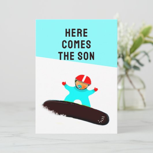 Invitations de douche pour bébé (Debout devant)