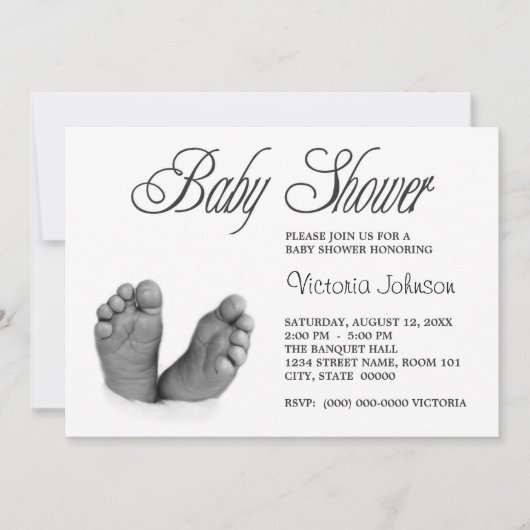 Invitations de douche pour bébé (Devant)