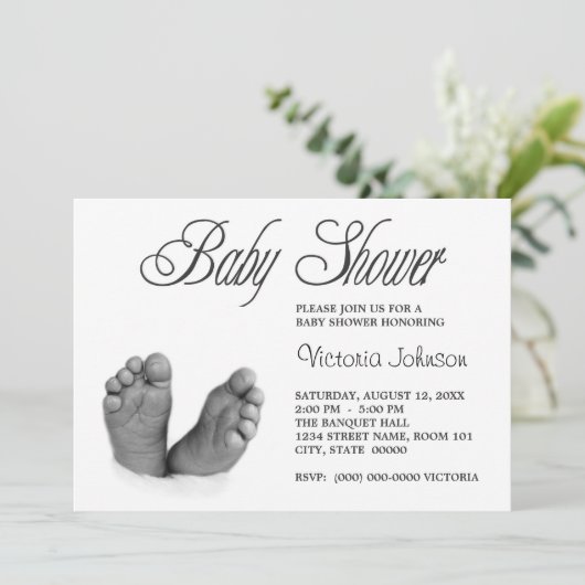 Invitations de douche pour bébé (Debout devant)