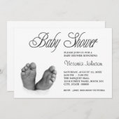 Invitations de douche pour bébé (Devant / Derrière)
