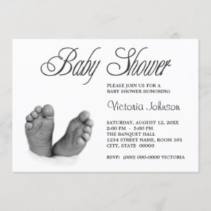 Invitations de douche pour bébé